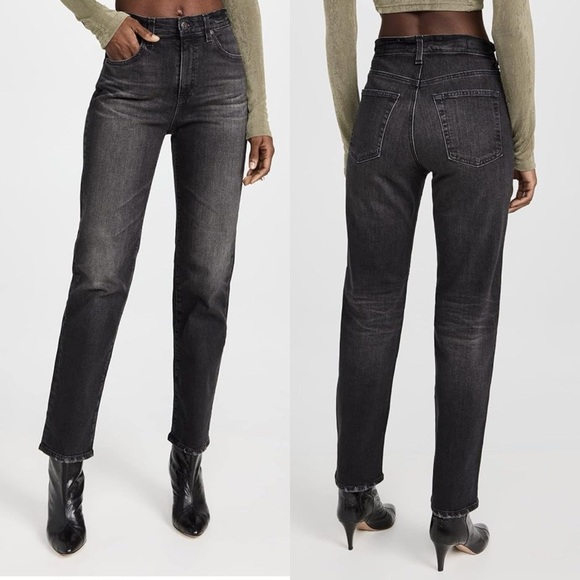 Ag denim Saige high rise straight jeans size 25 - Picture 1 of 4